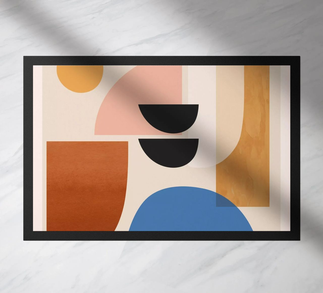Abstract Minimal Shapes 52 doormat by ThingDesign