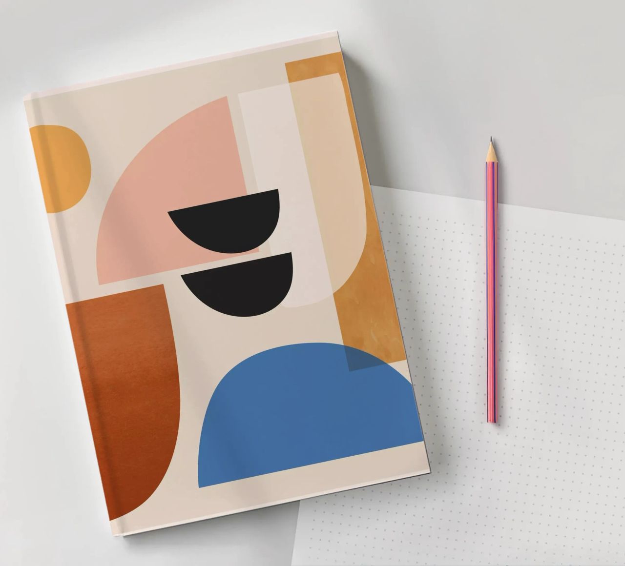 Abstract Minimal Shapes 52 notebook by ThingDesign