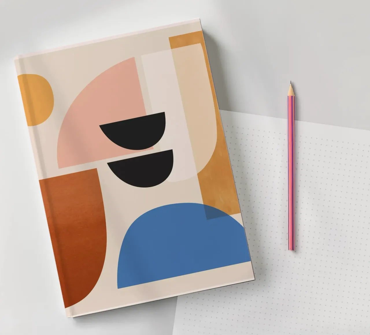 Abstrakte Minimalformen 52 Notizbuch von ThingDesign