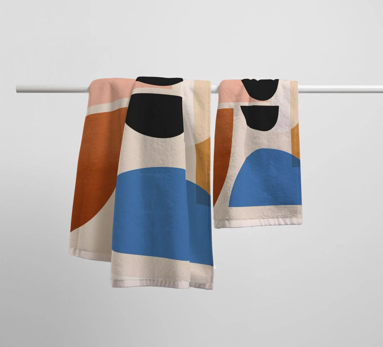 Abstract Minimal Shapes 52 towel by ThingDesign