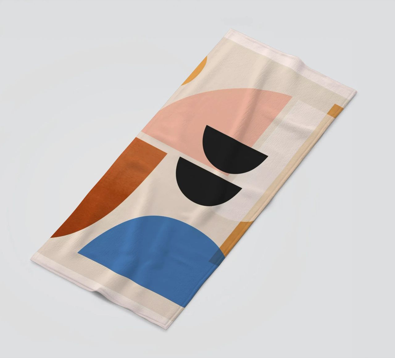 Abstract Minimal Shapes 52 beach towel by ThingDesign