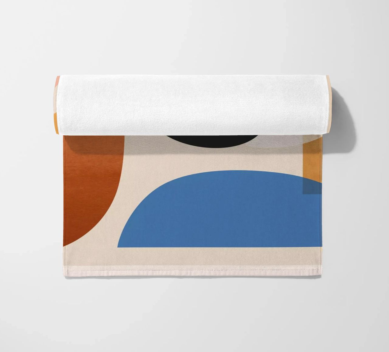 Abstract Minimal Shapes 52 beach towel by ThingDesign