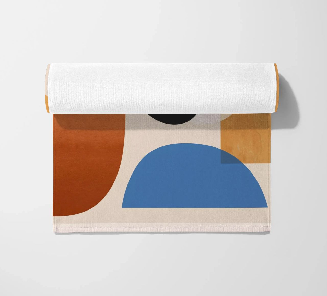 Abstract Minimal Shapes 52 beach towel by ThingDesign