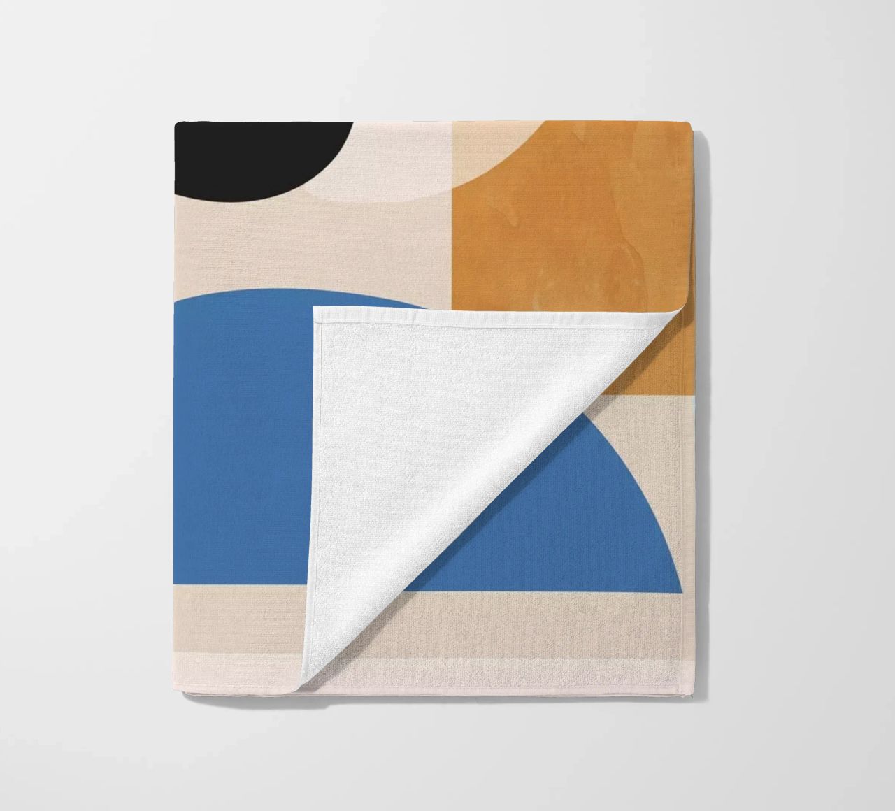 Abstract Minimal Shapes 52 beach towel by ThingDesign