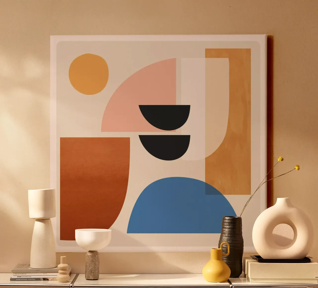 Abstract Minimal Shapes 52 canvas by ThingDesign