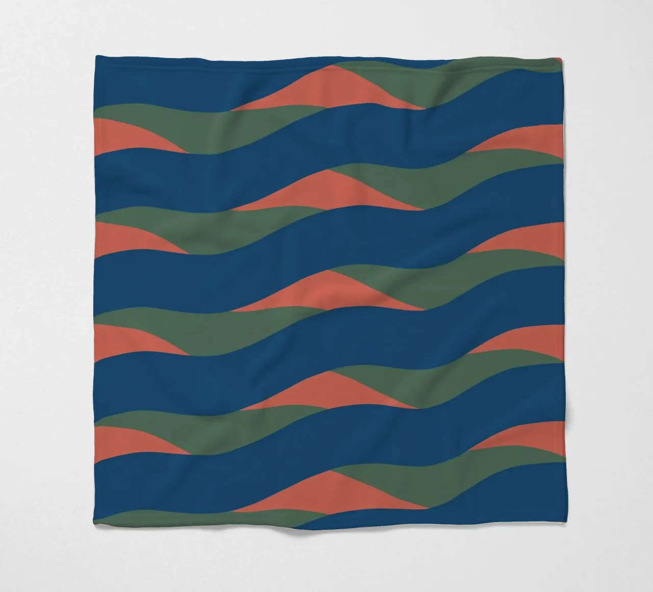 Waves pattern 24 fleece blanket by Little Dean