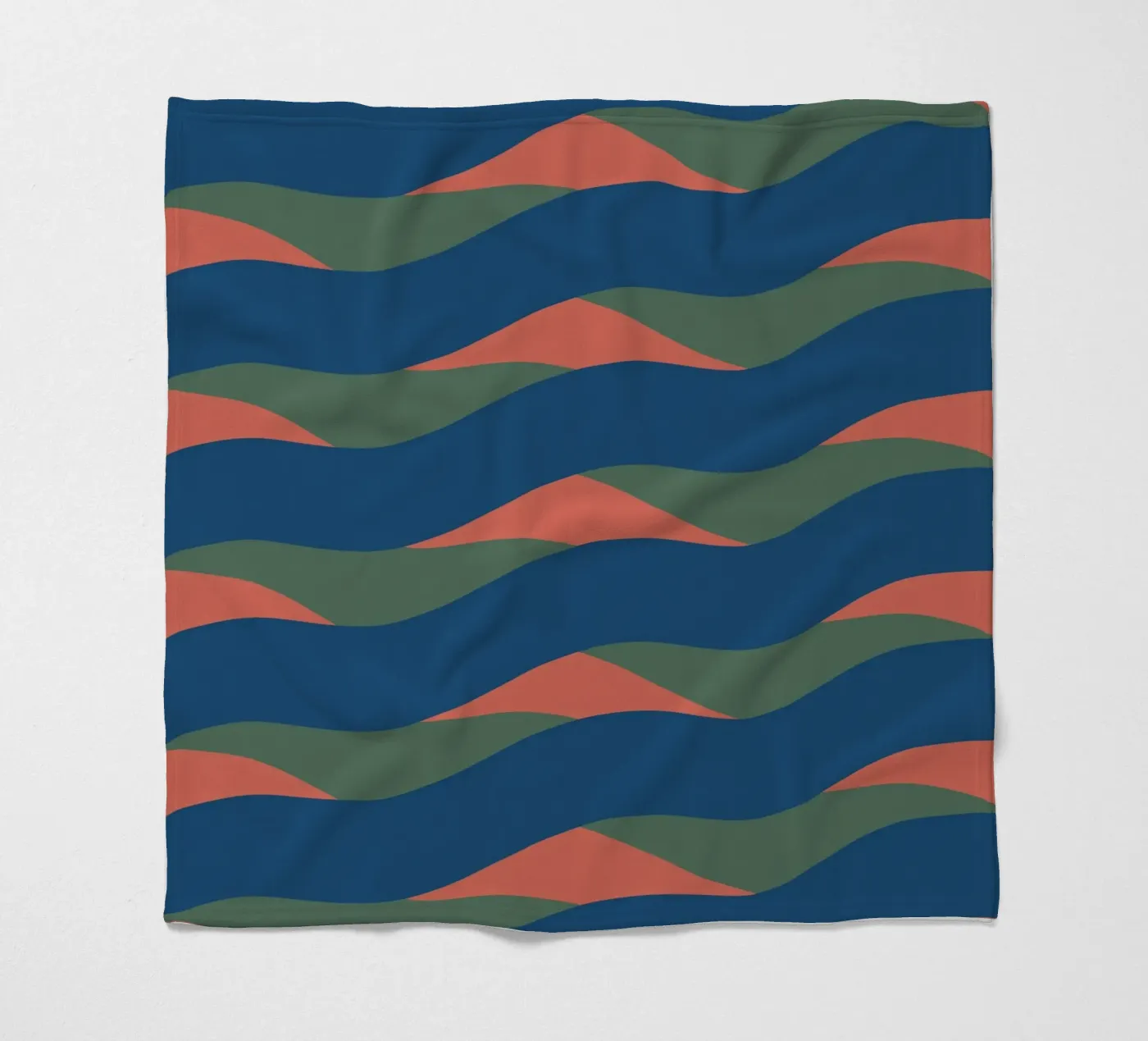 Waves pattern 24 fleece blanket by Little Dean