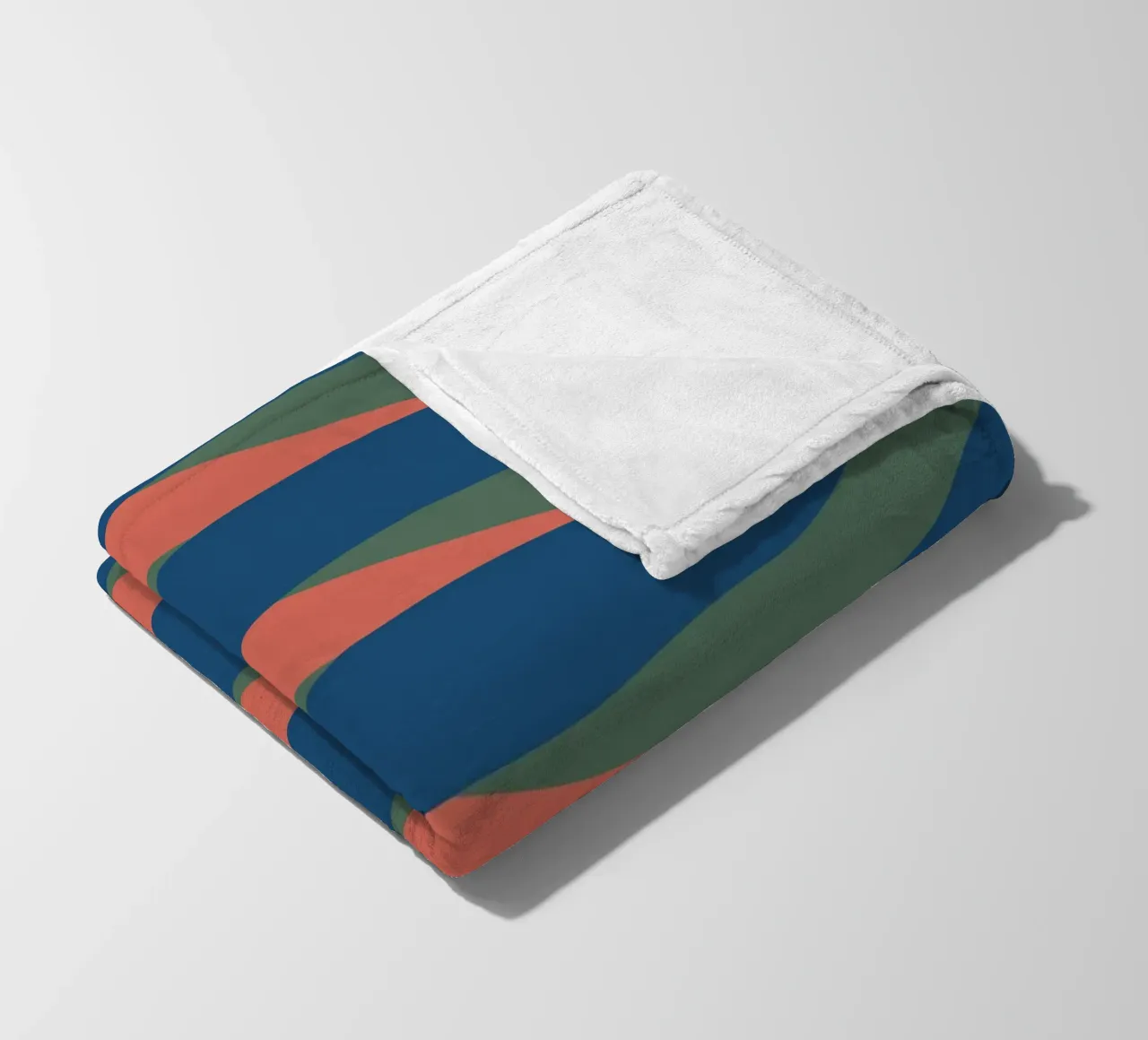 Waves pattern 24 fleece blanket by Little Dean