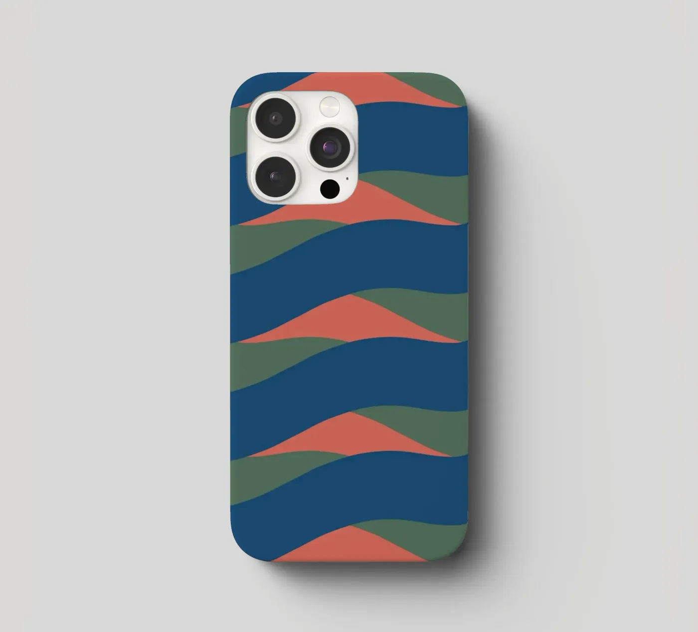 Waves pattern 24 iphone case by Little Dean