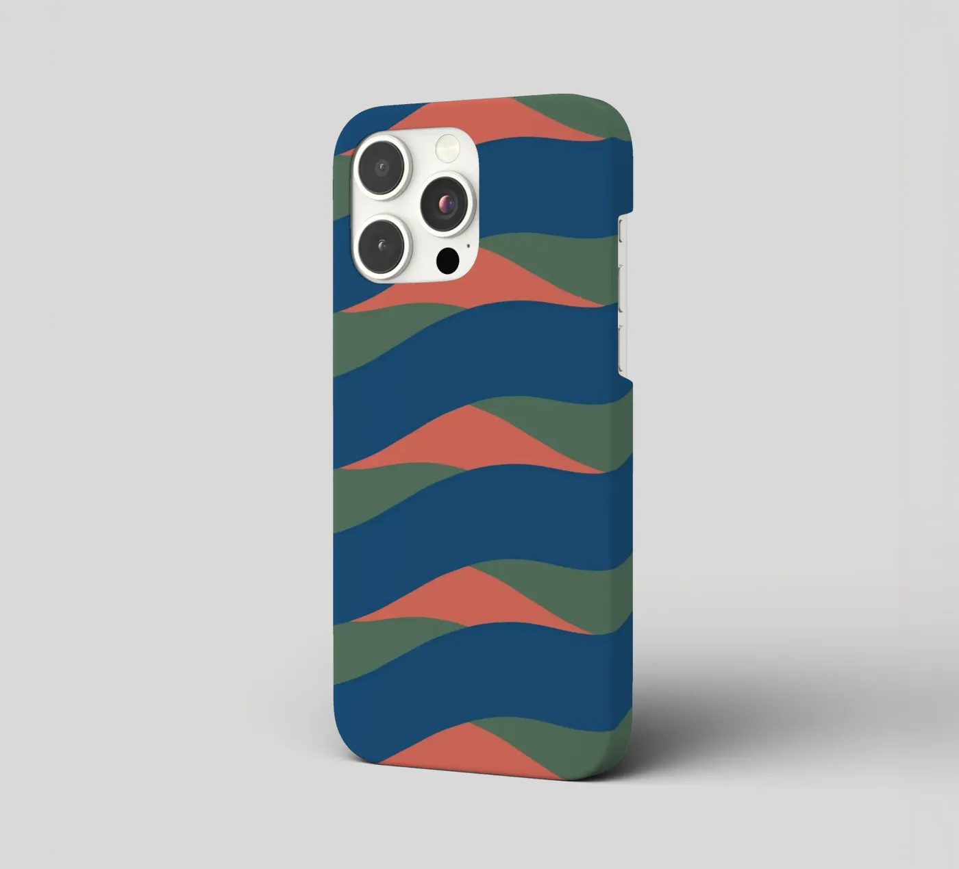 Waves pattern 24 iphone case by Little Dean