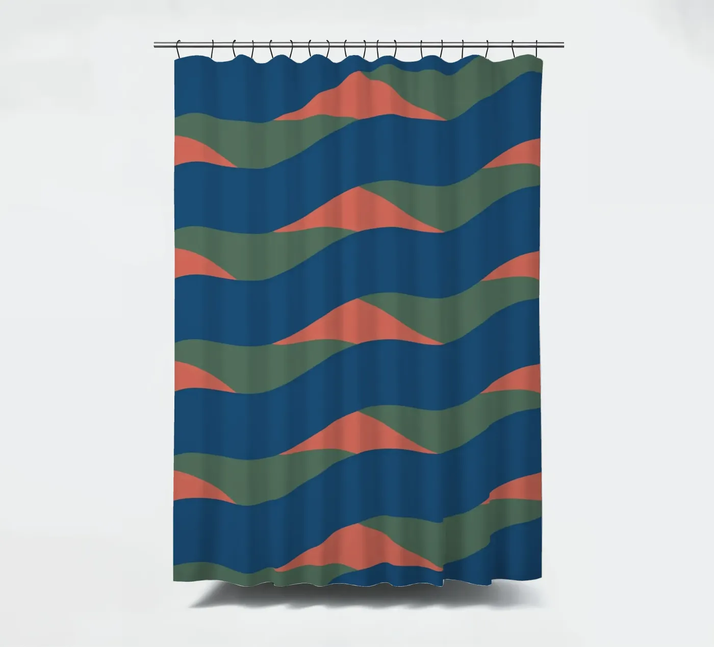 Schema delle onde 24 tenda da doccia da Little Dean