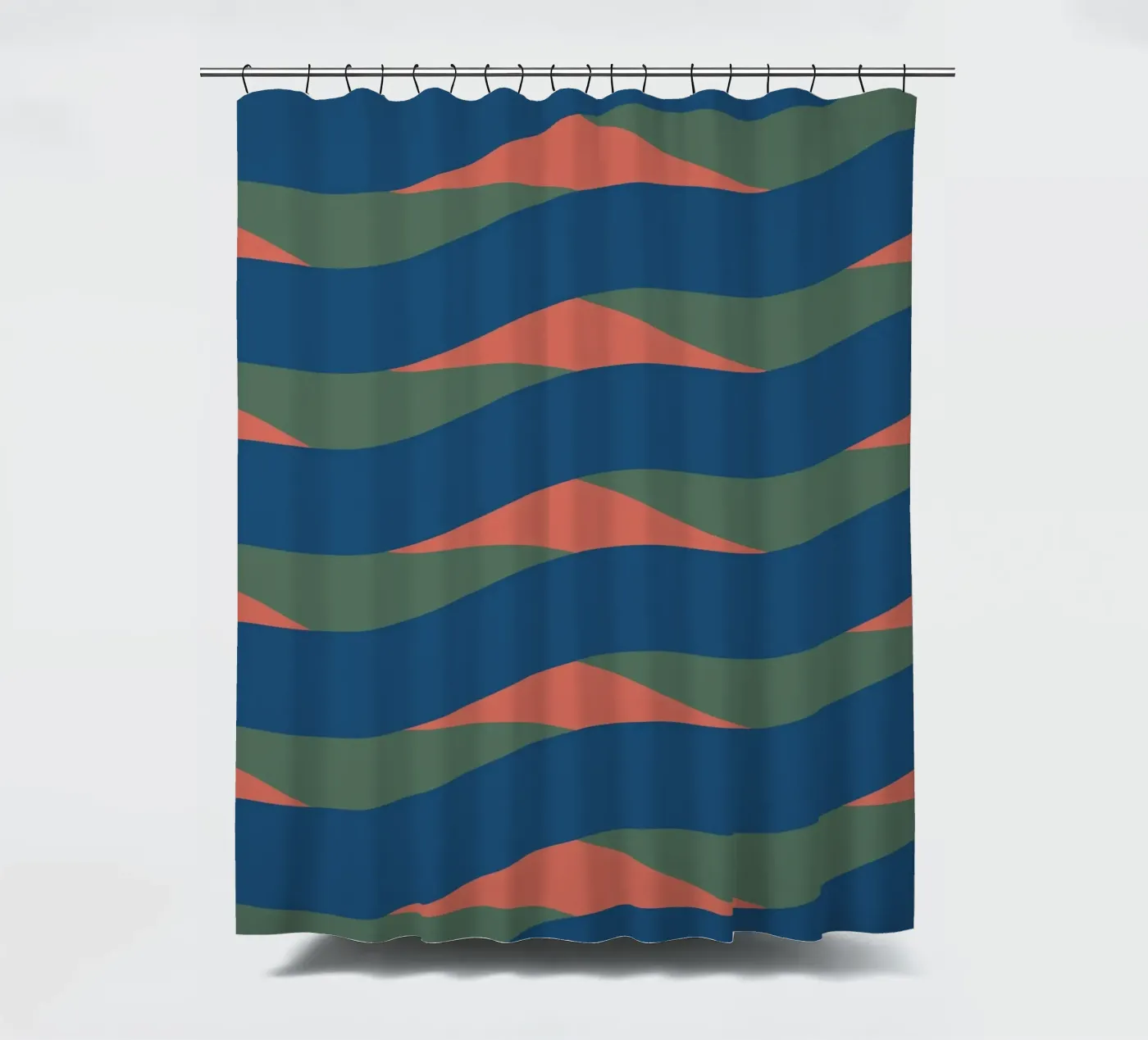 Schema delle onde 24 tenda da doccia da Little Dean