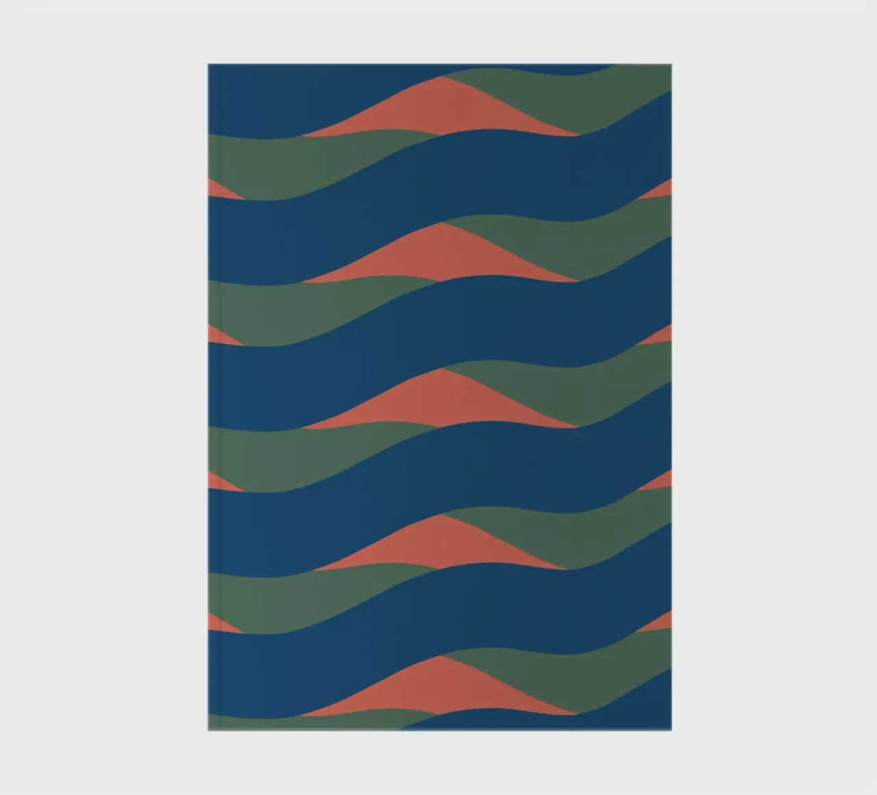 Waves pattern 24 notebook by Little Dean