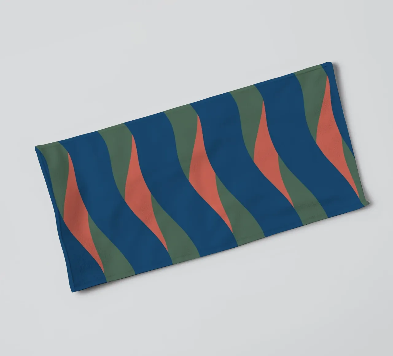 Waves pattern 24 towel by Little Dean