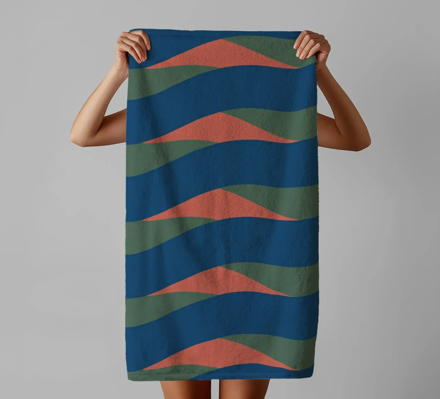 Golven patroon 24 badhanddoek van Little Dean