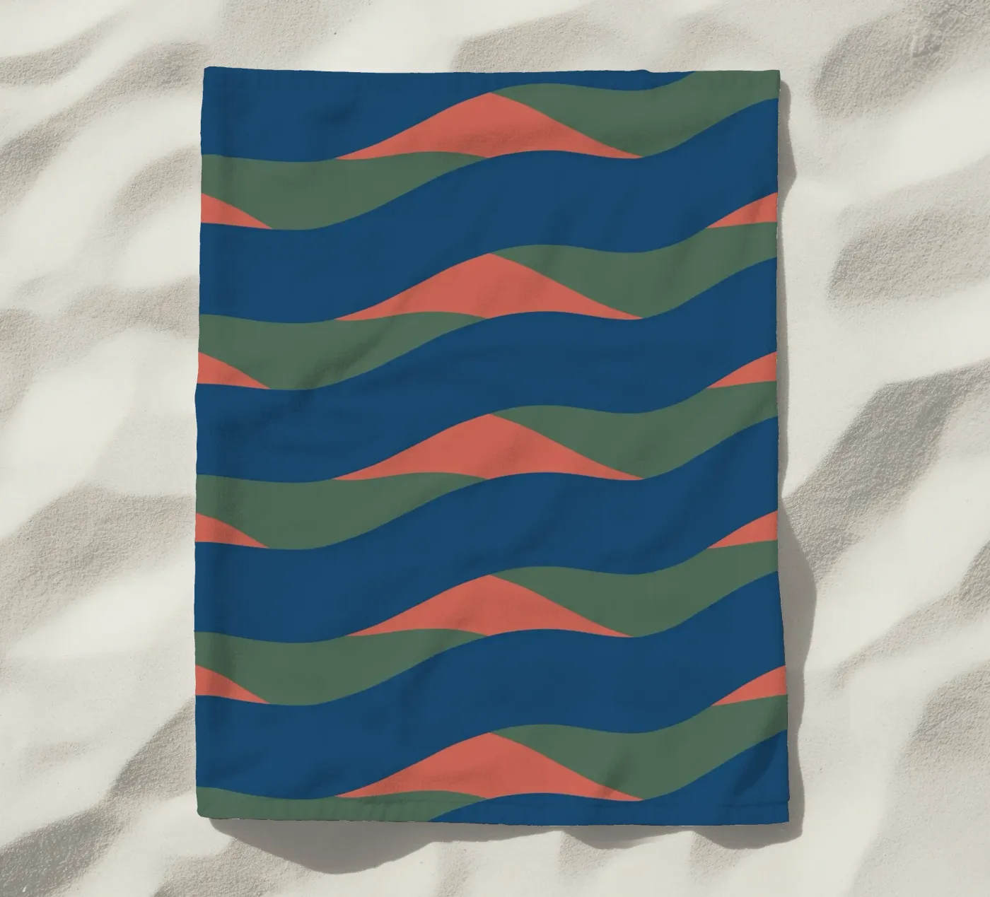 Waves pattern 24 strandhanddoek van Little Dean