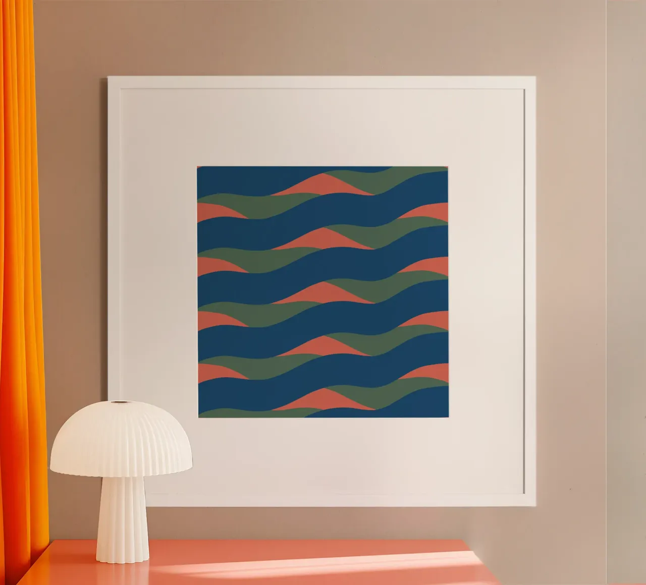 Waves pattern 24 poster by Little Dean