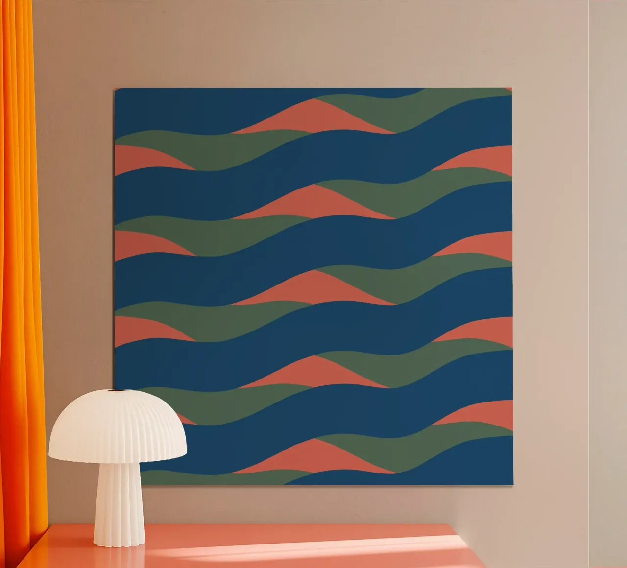 Waves pattern 24 poster by Little Dean