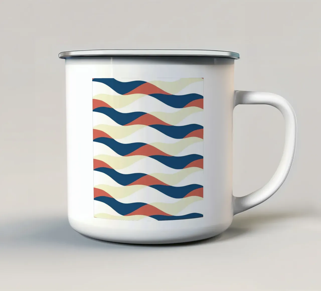 Schema delle onde 25 tazza in smalto da Little Dean