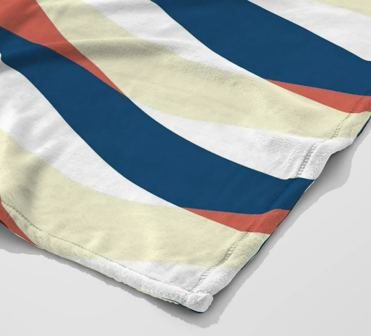 Waves pattern 25 fleece blanket by Little Dean