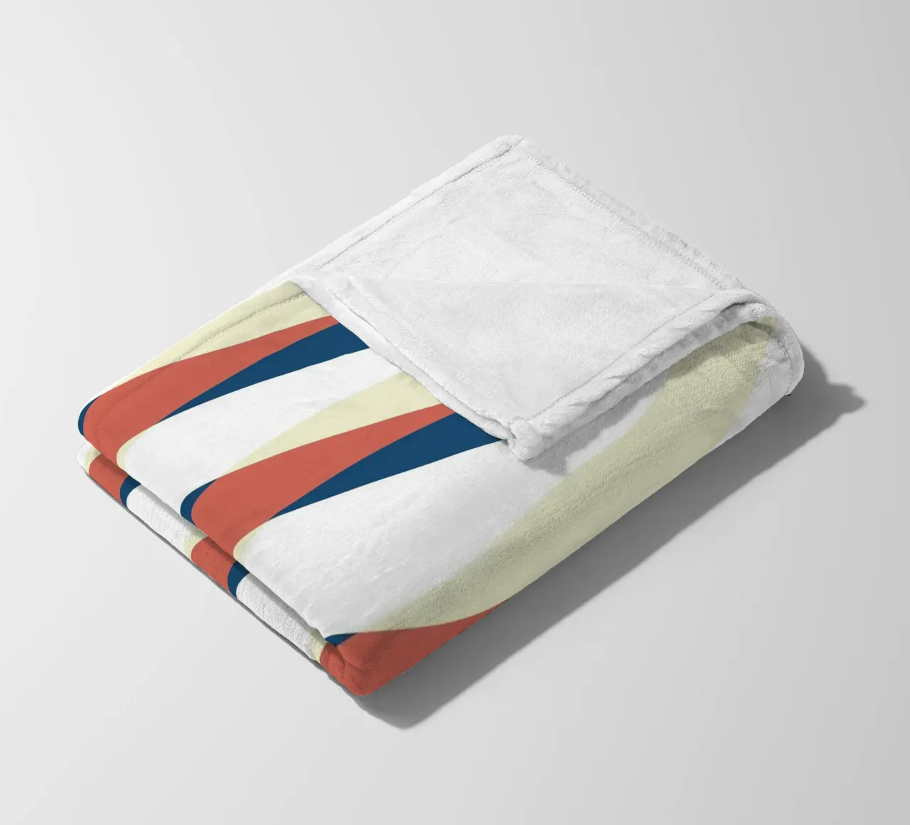 Waves pattern 25 fleece blanket by Little Dean