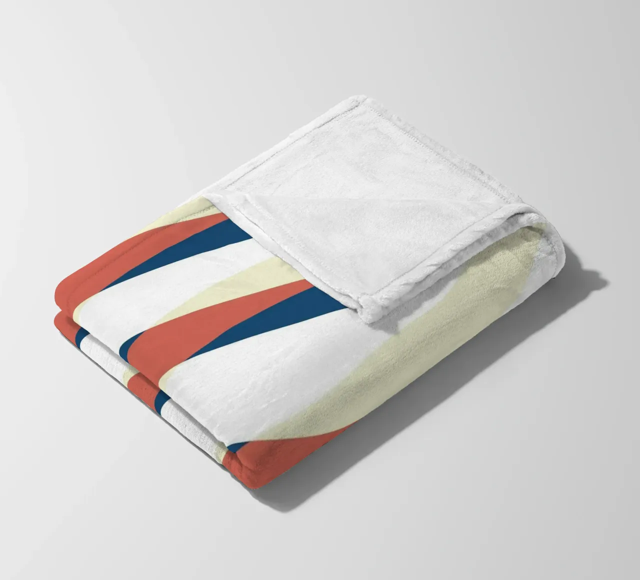 Waves pattern 25 fleece blanket by Little Dean