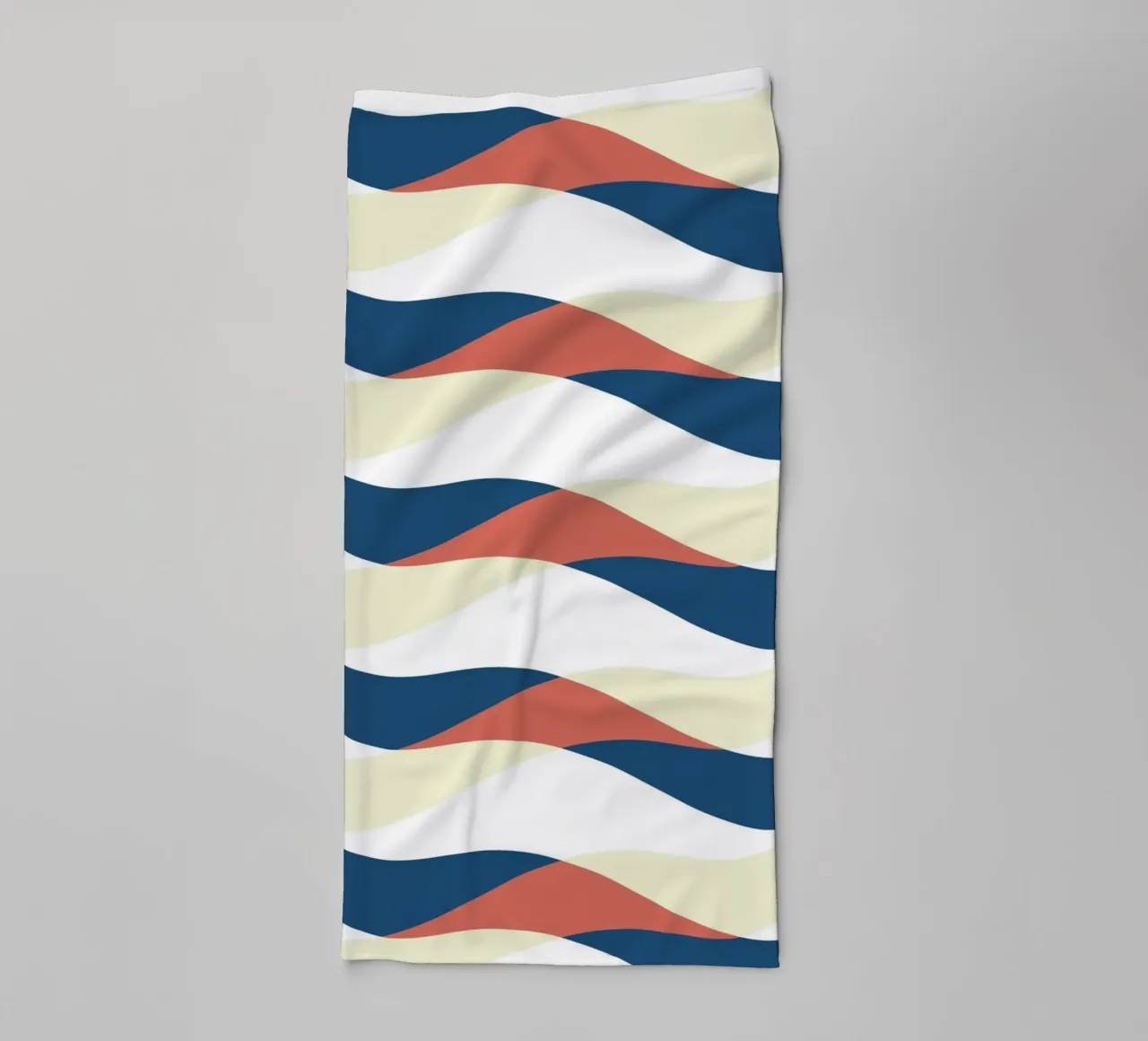 Waves pattern 25 towel by Little Dean