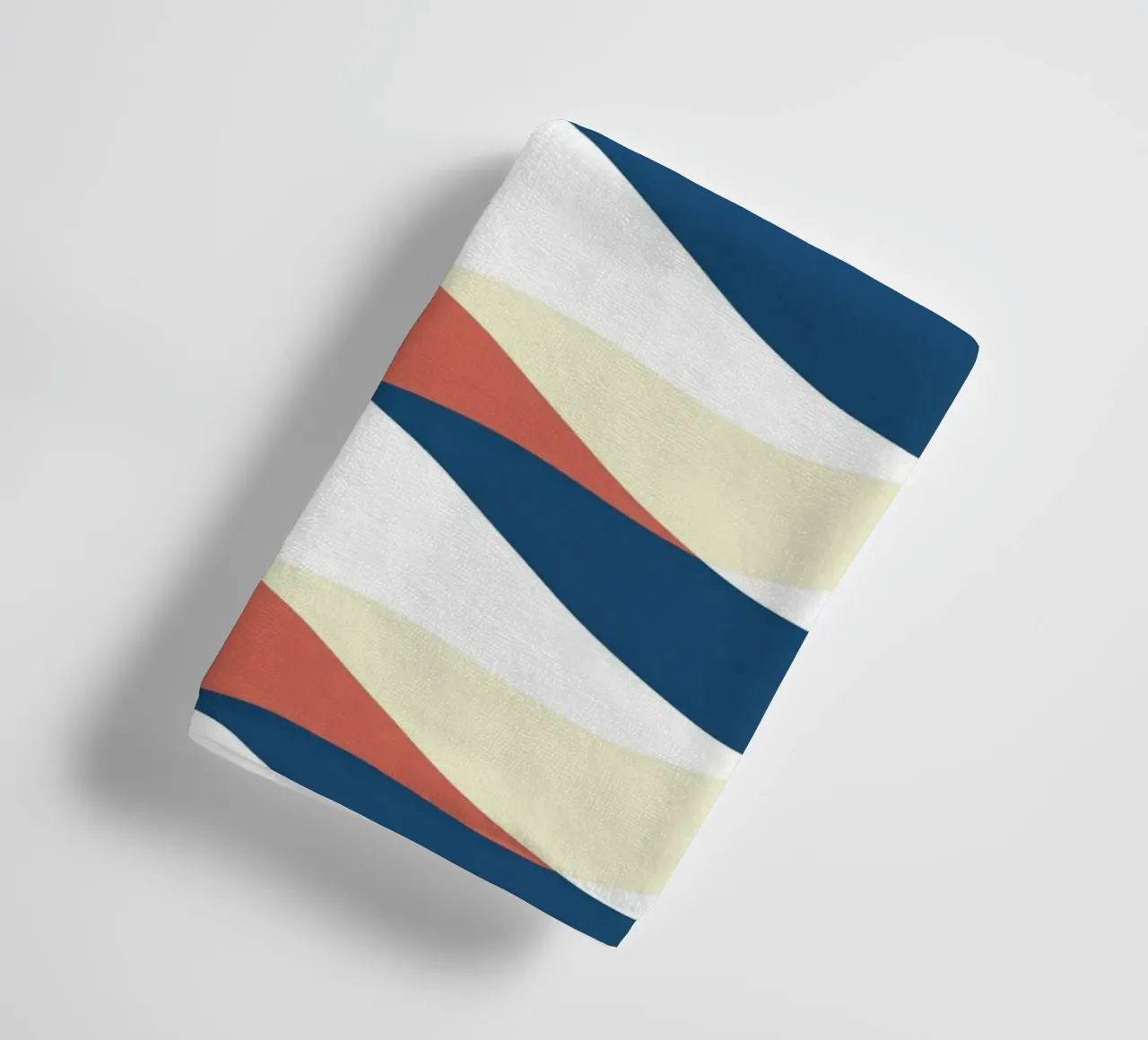 Waves pattern 25 towel by Little Dean