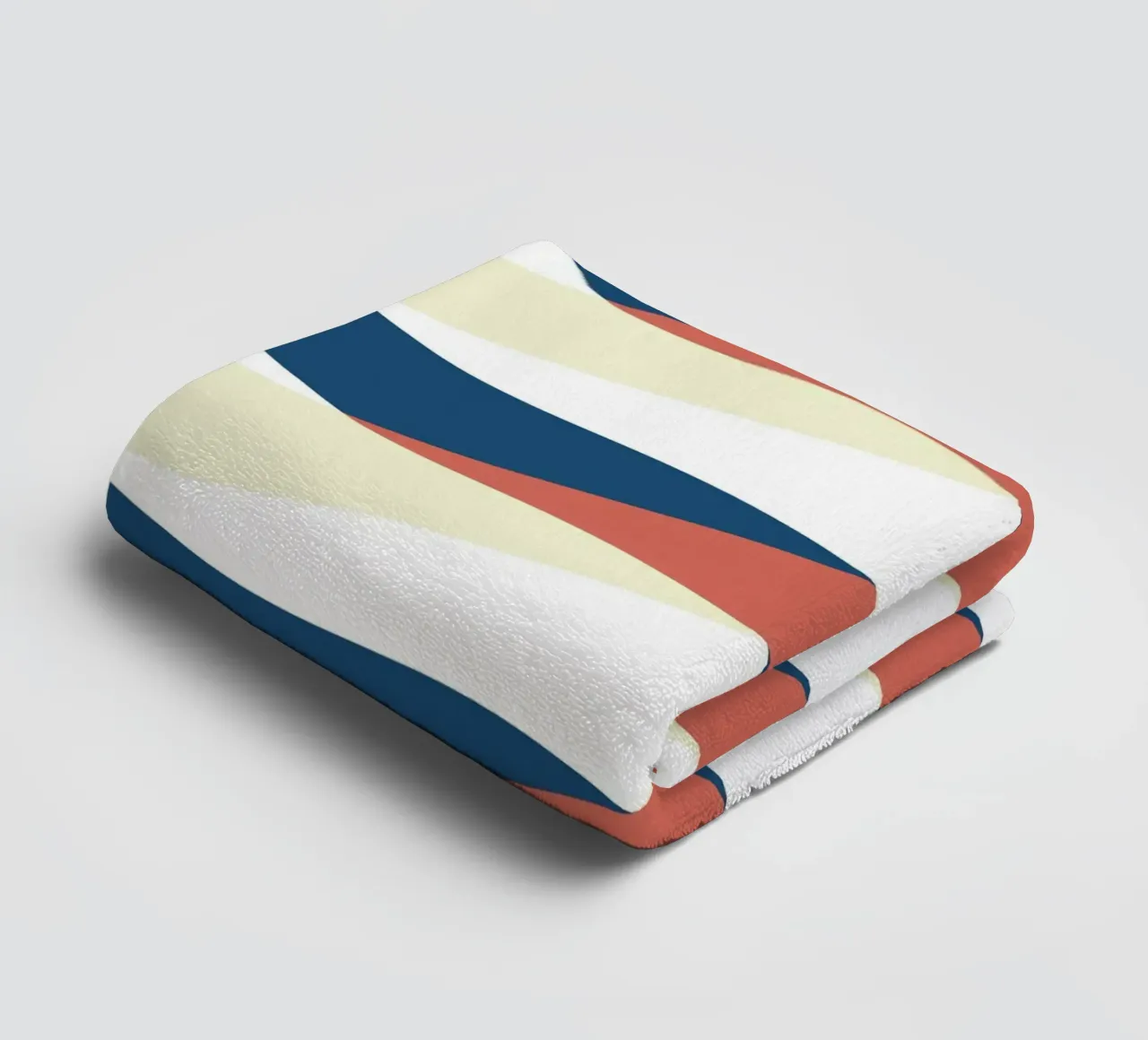 Waves pattern 25 towel by Little Dean
