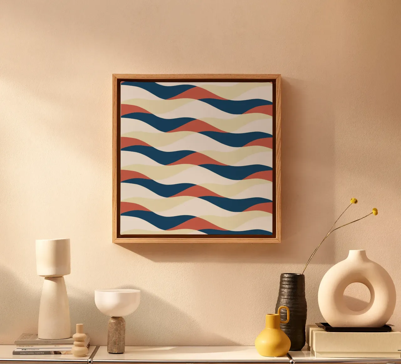 Waves pattern 25 canvas by Little Dean