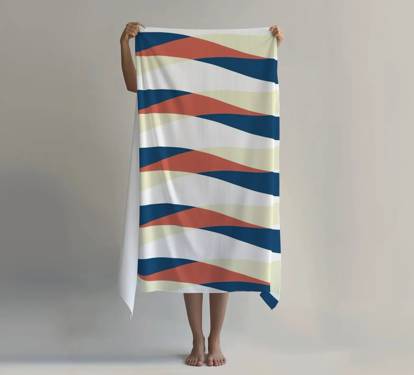 Waves pattern 25 serviette de plage de Little Dean