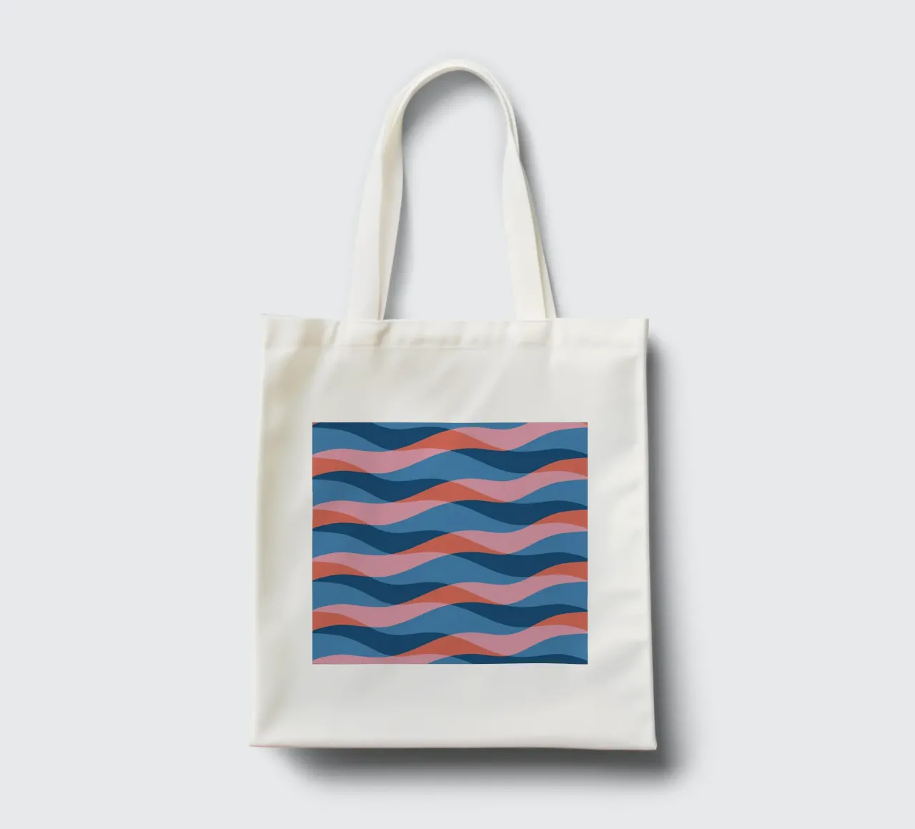 Waves pattern 26 tote bag by Little Dean