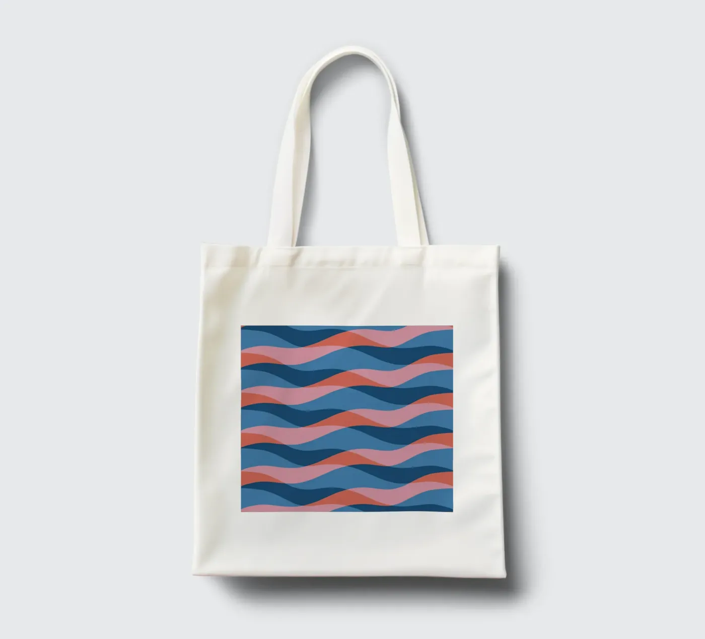 Waves pattern 26 tote bag by Little Dean
