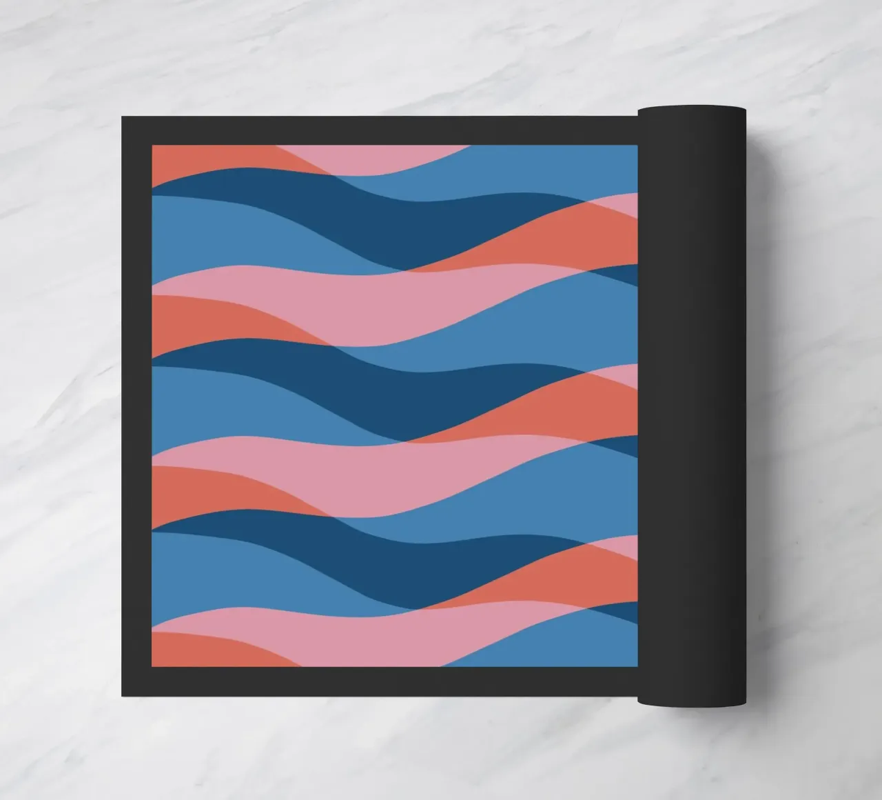 Waves pattern 26 doormat by Little Dean