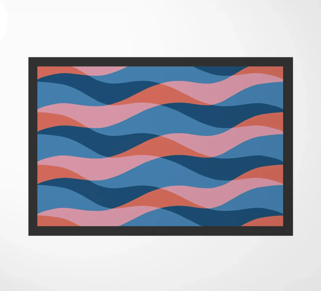 Waves pattern 26 doormat by Little Dean