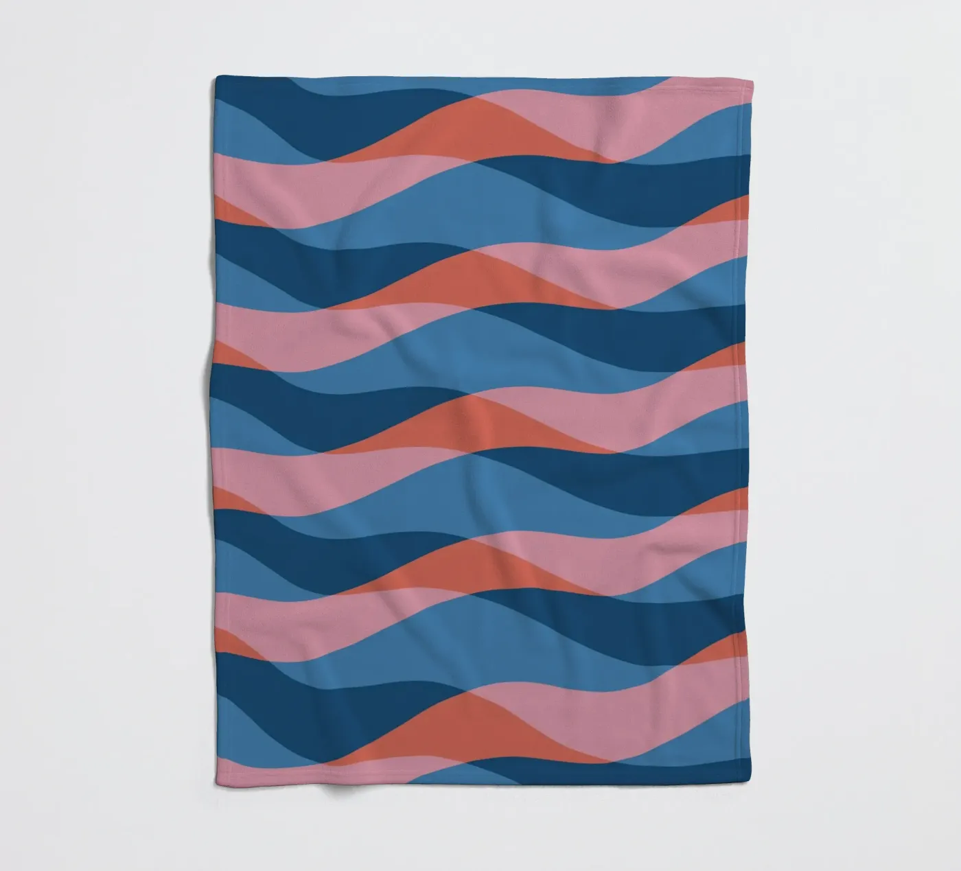 Wellenmuster 26 Fleecedecke von Little Dean