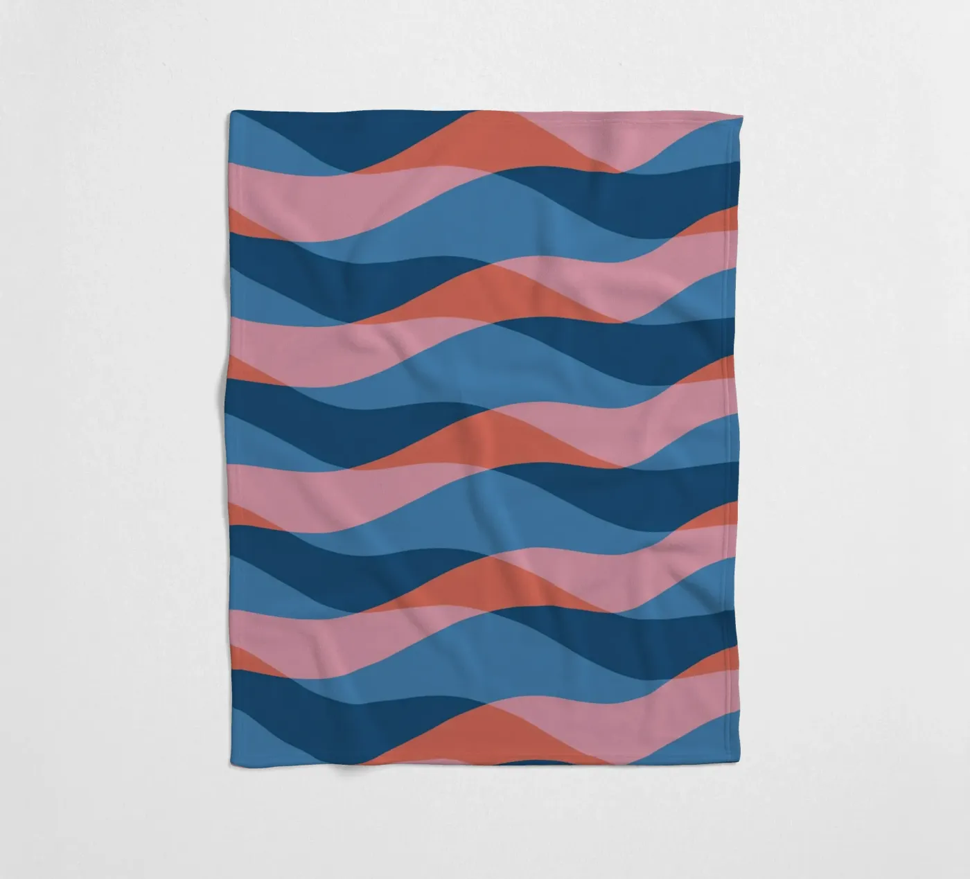 Wellenmuster 26 Fleecedecke von Little Dean