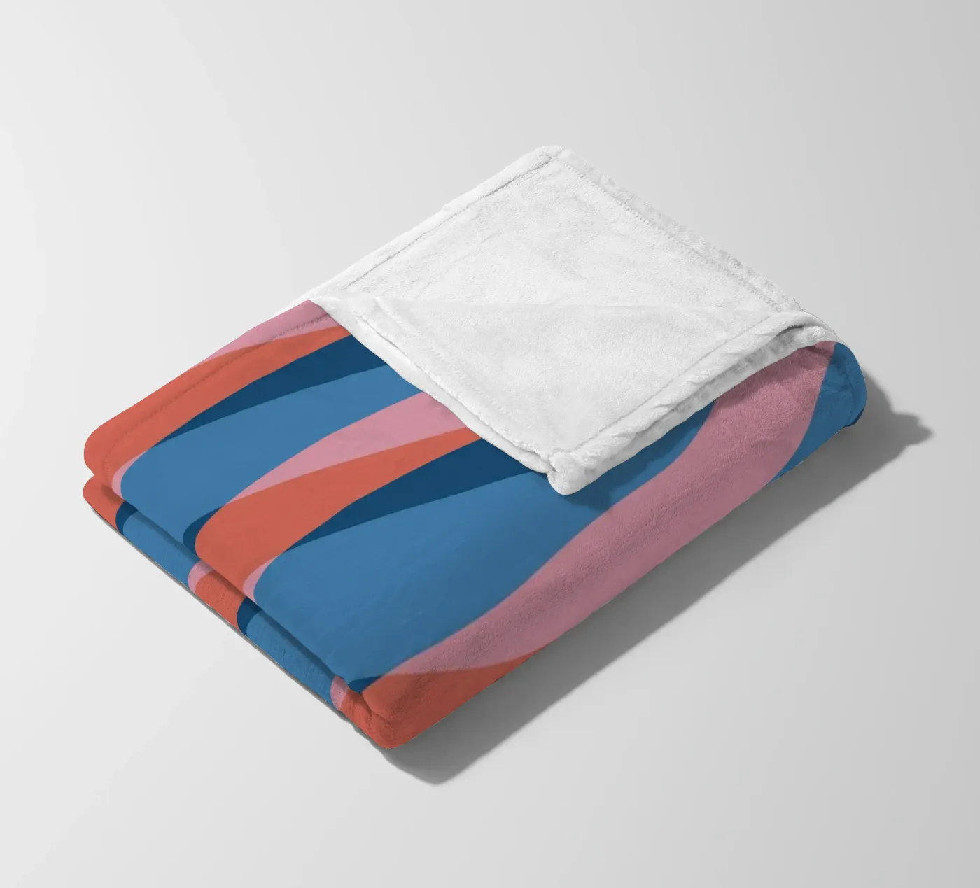 Wellenmuster 26 Fleecedecke von Little Dean