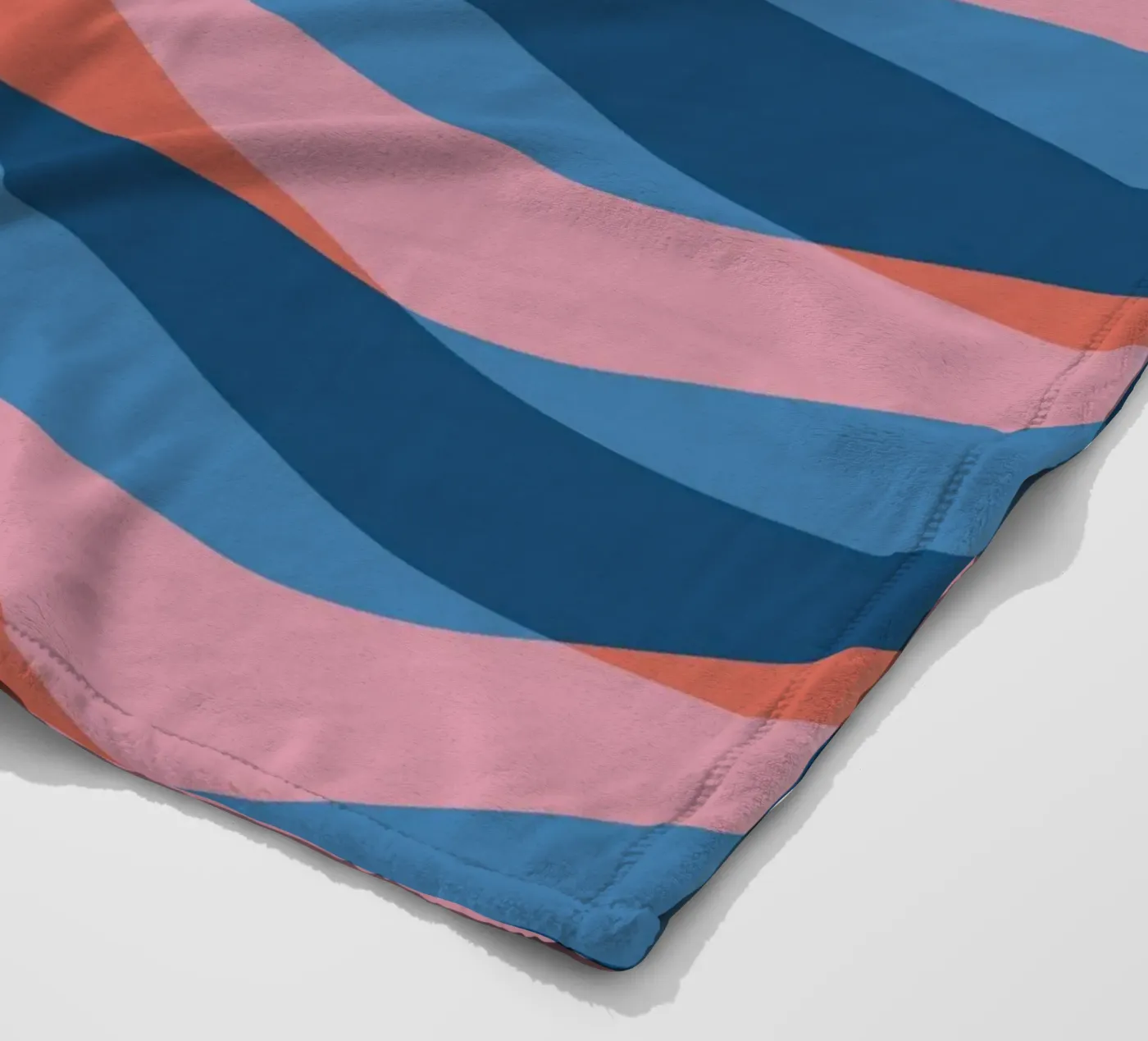 Wellenmuster 26 Fleecedecke von Little Dean