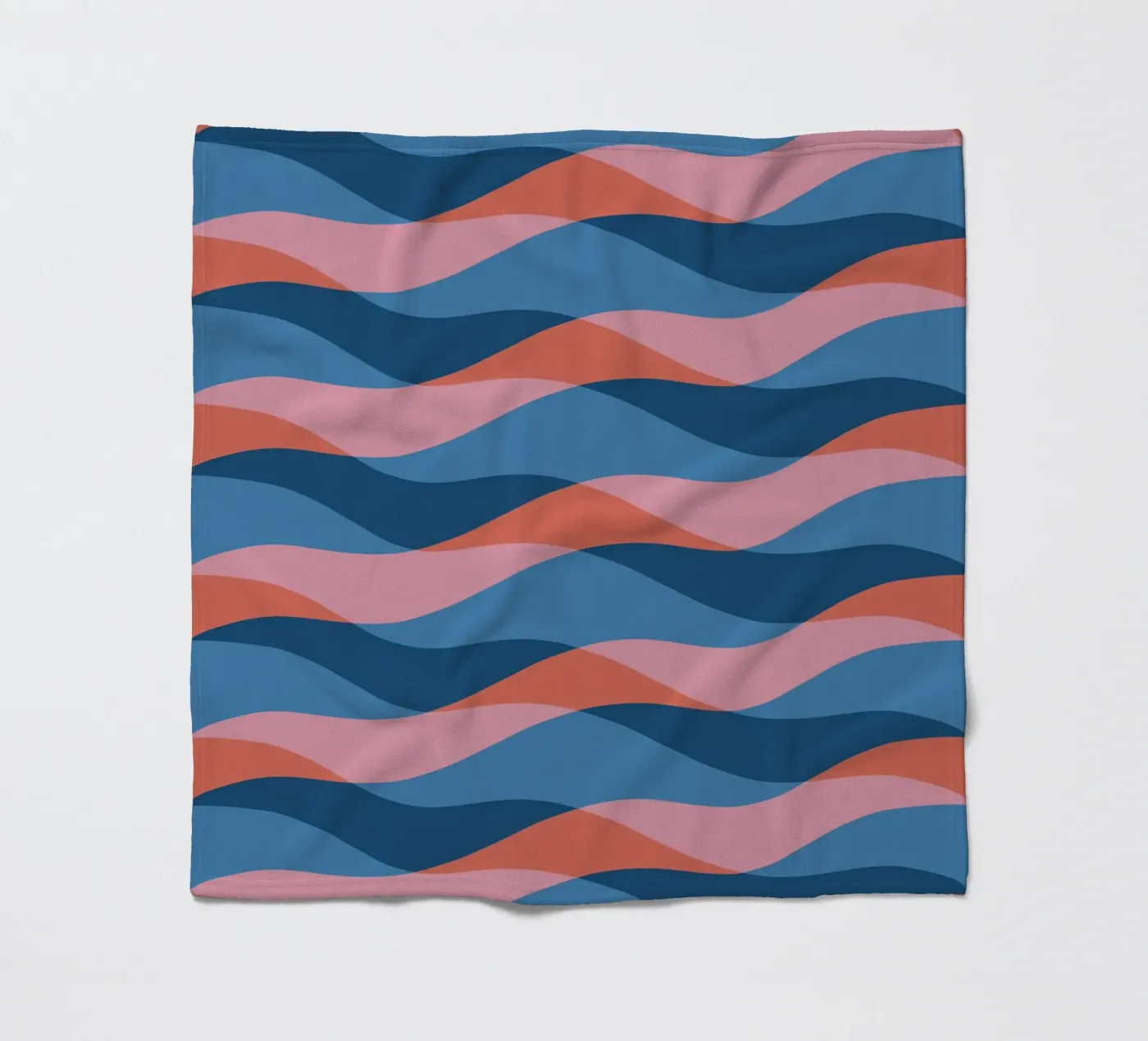 Wellenmuster 26 Fleecedecke von Little Dean