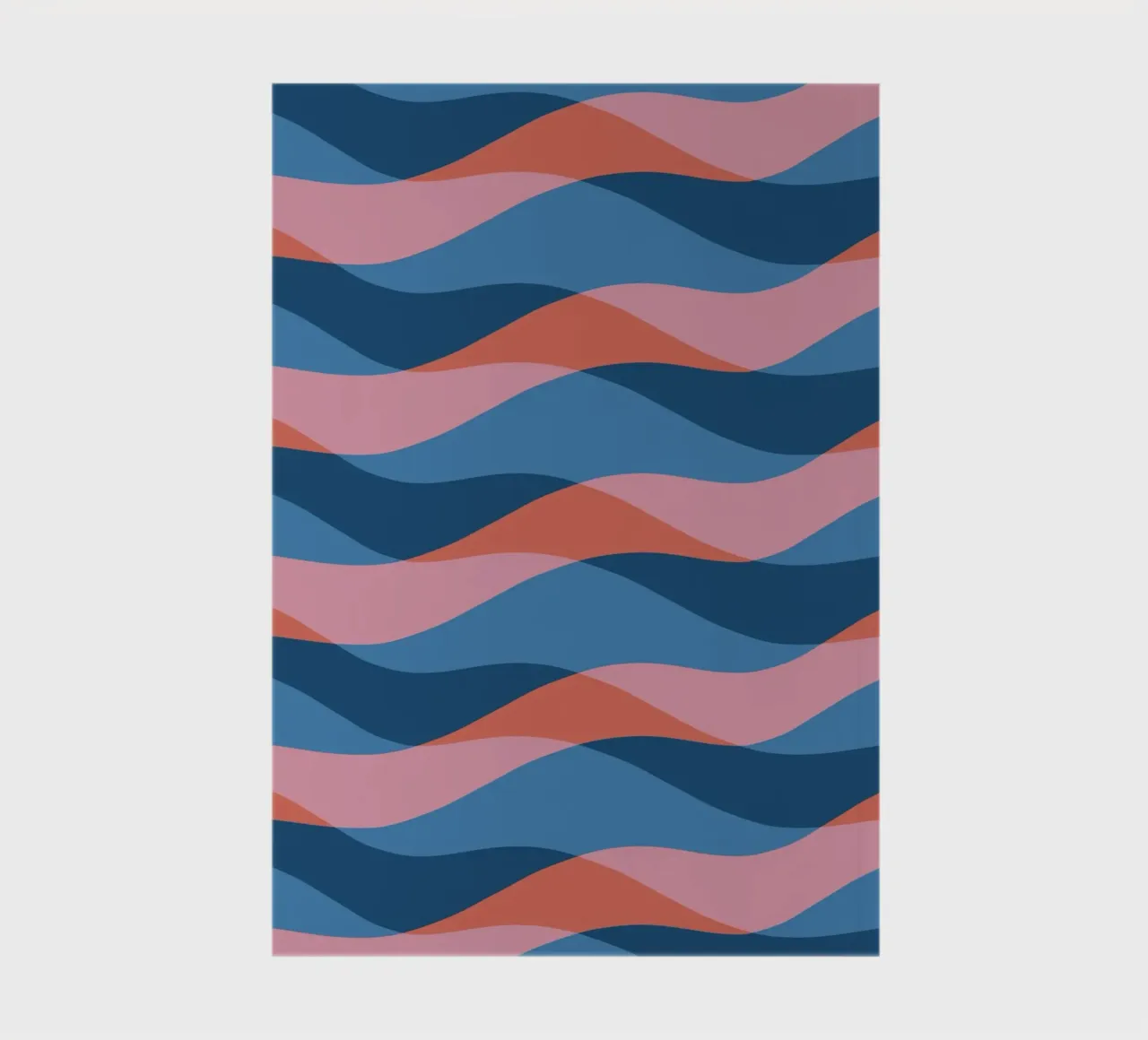 Waves pattern 26 notebook by Little Dean