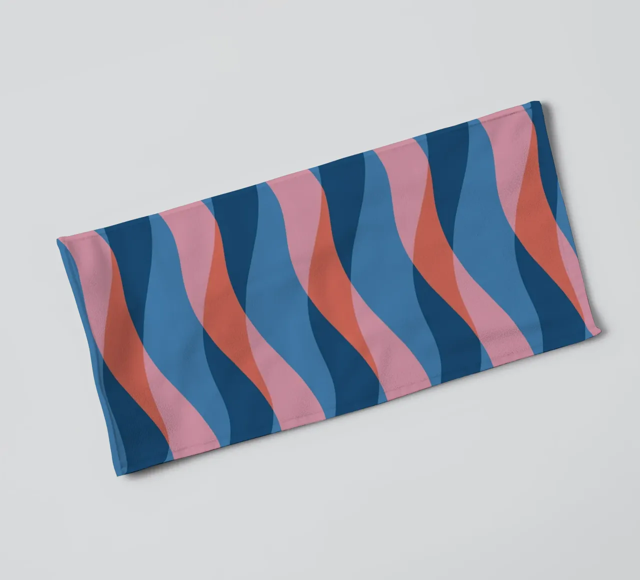 Waves pattern 26 towel by Little Dean