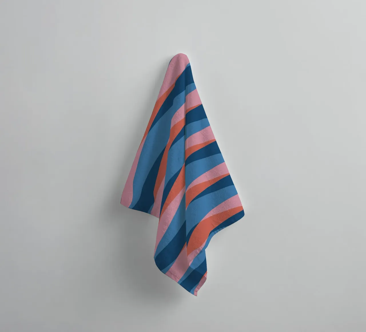 Waves pattern 26 towel by Little Dean