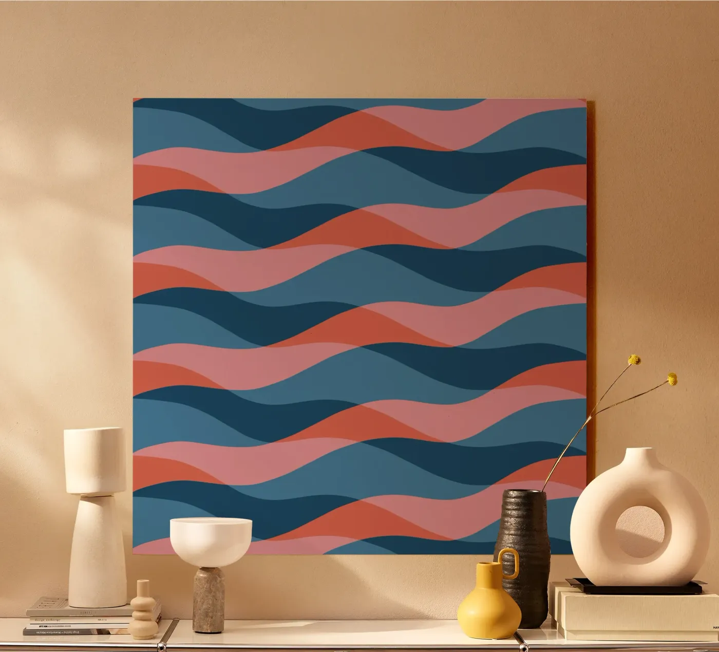 Waves pattern 26 acryl van Little Dean