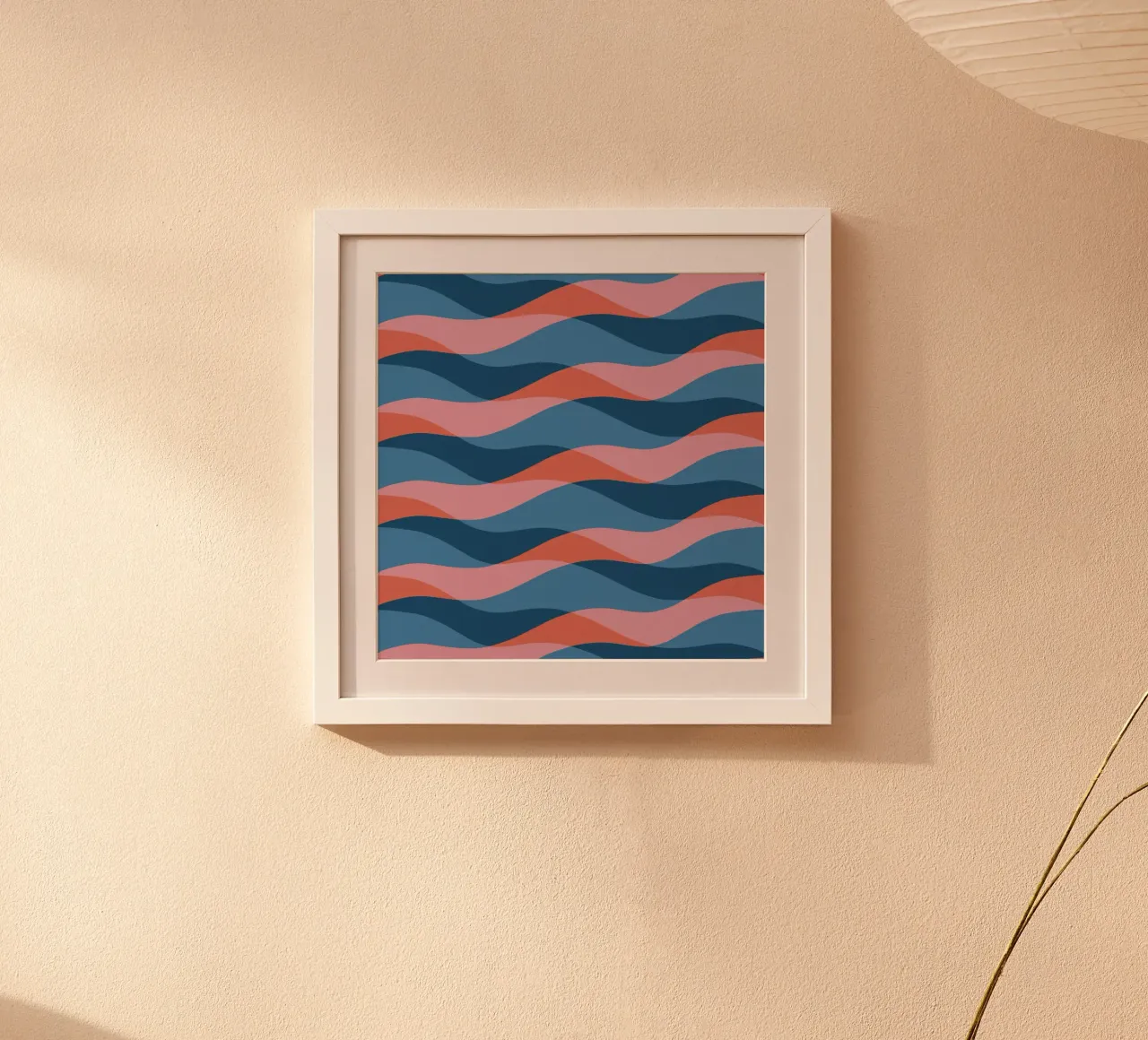 Waves pattern 26 poster by Little Dean