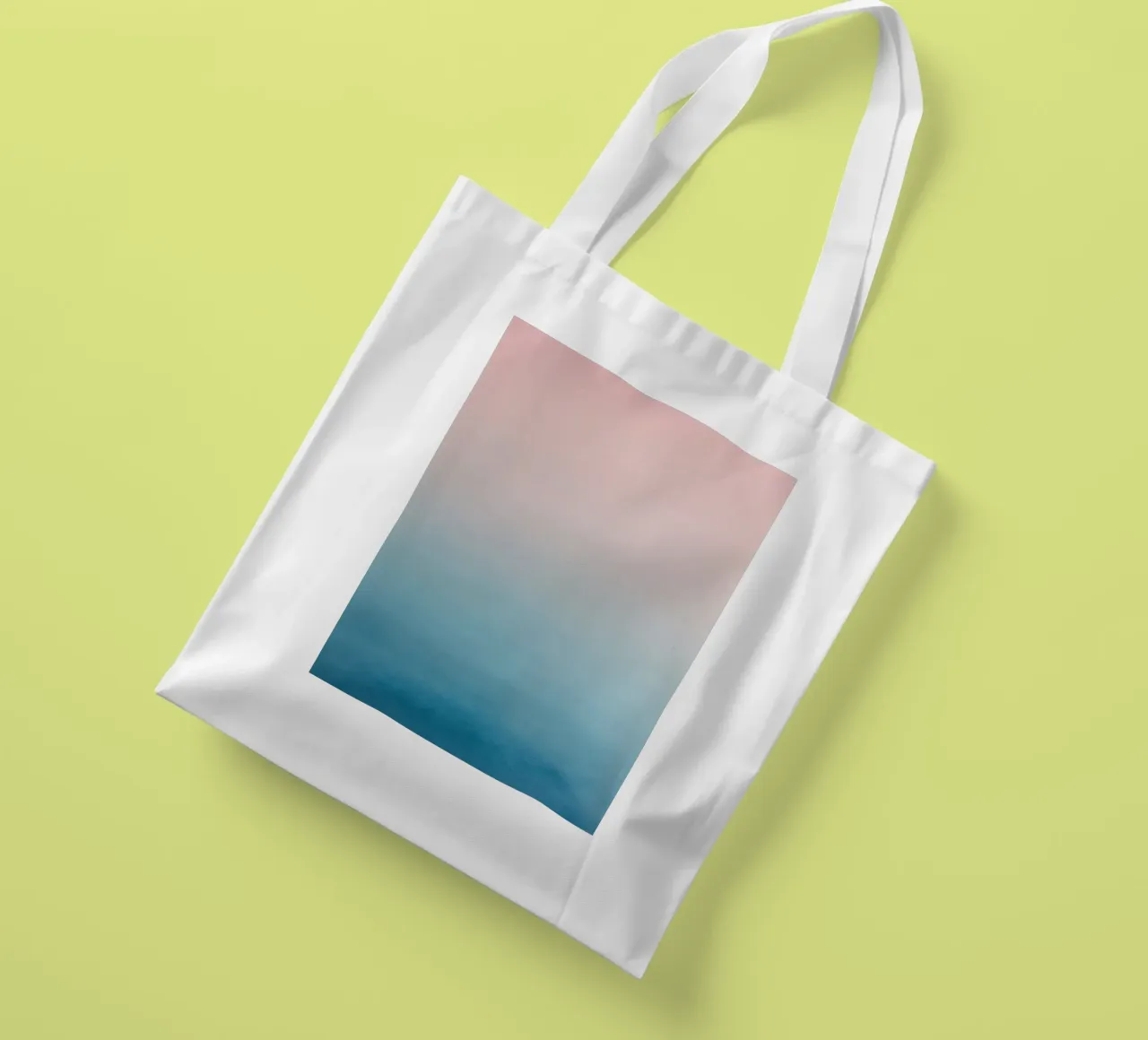 Gradiente di colori pastello - Mare calmo all'alba borsa in juta da Euphoria Theresa
