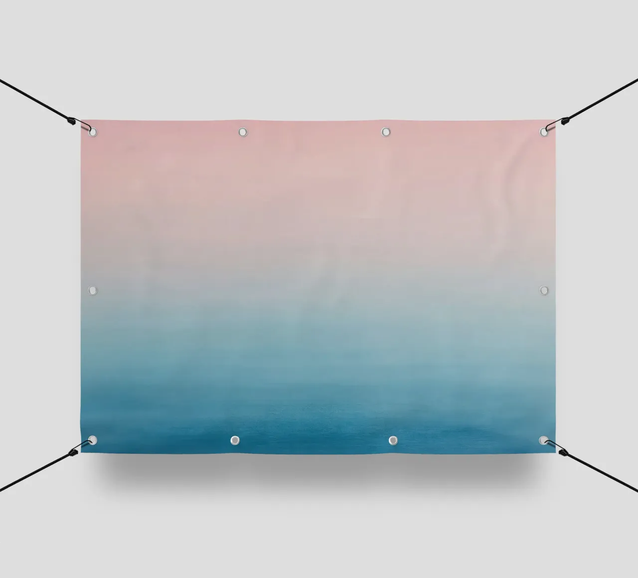 Gradiente di colori pastello - Mare calmo all'alba telo in pvc da Euphoria Theresa