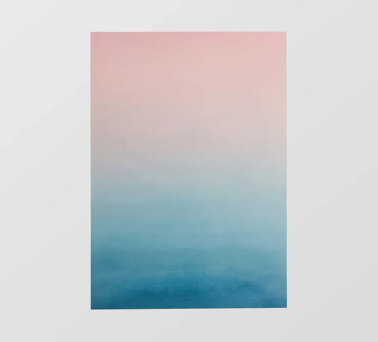 Gradiente di colori pastello - Mare calmo all'alba telo in pvc da Euphoria Theresa