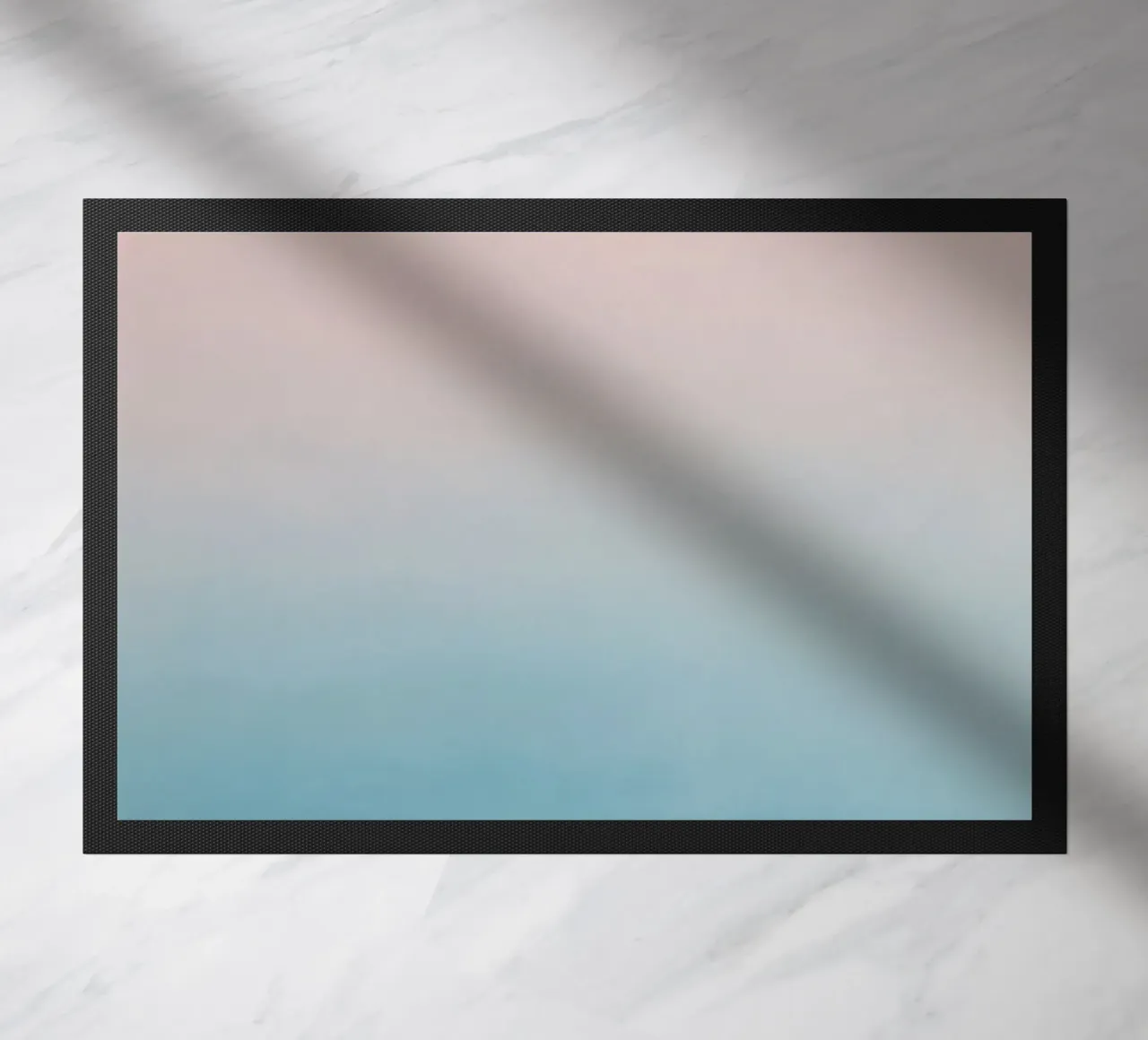 Gradiente di colori pastello - Mare calmo all'alba zerbino da Euphoria Theresa