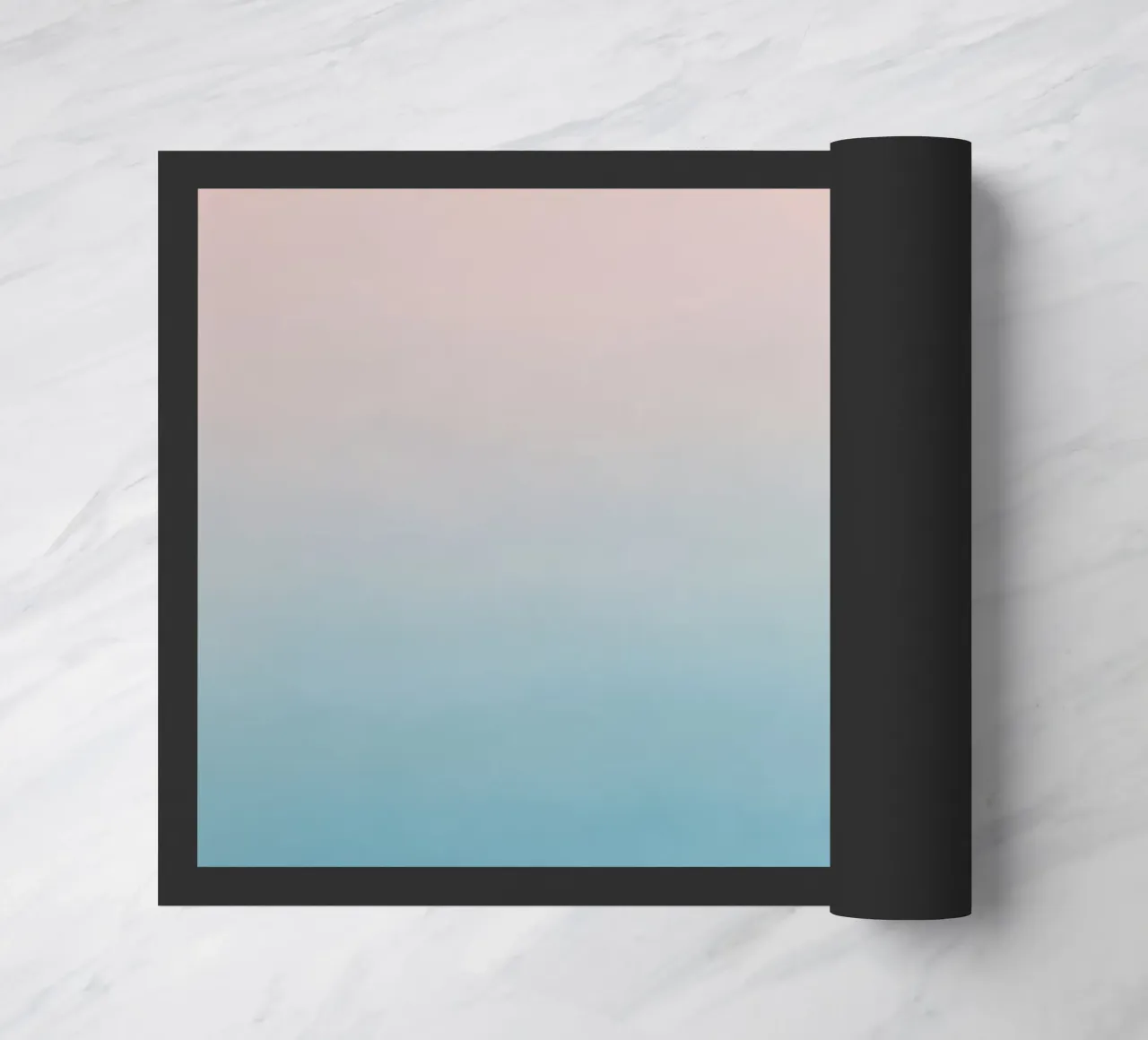 Gradiente di colori pastello - Mare calmo all'alba zerbino da Euphoria Theresa